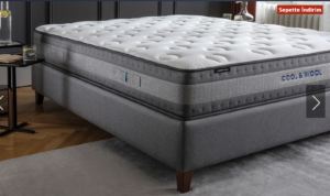 Saltea ortopedica YATAS BEDDING - Cool &Wool - saltea cu arcuri individuale, fermitate medie/mare